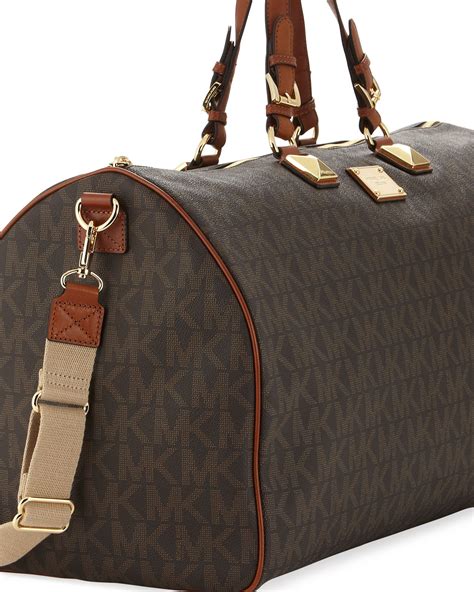 túi xách michael kors jet set duffle bag leflair|jet set signature duffel bag.